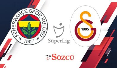 CANLI | Fenerbahçe Galatasaray (Süper Lig 18. hafta)