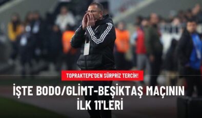 İşte Bodo/Glimt-Beşiktaş maçının ilk 11’leri