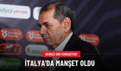 Dursun Özbek, İtalya’da manşet oldu