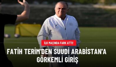 Fatih Terim’den Suudi Arabistan’a görkemli giriş